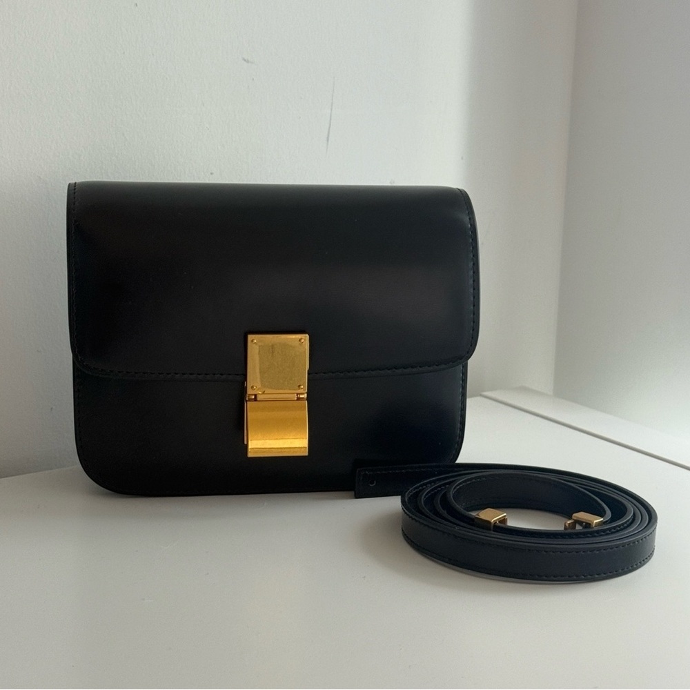 Genuine leather Celine box bag